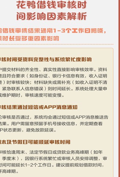 花鸭借钱是正规平台吗多长时间审核完